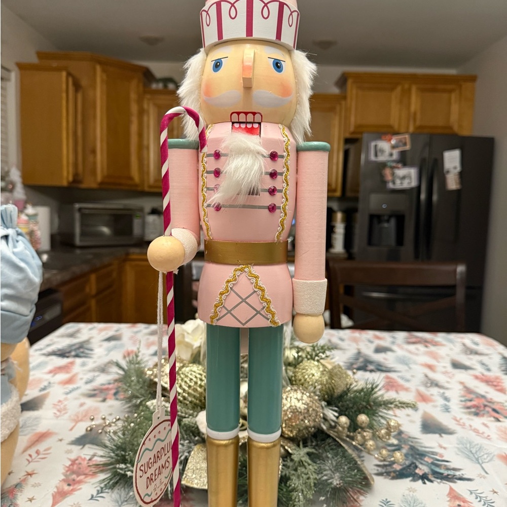 Tall Nutcracker with Candy Cane